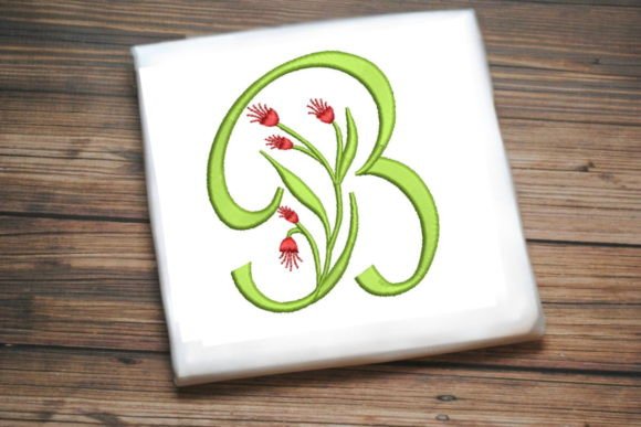Charming Floral Monogram Letter B for Gifts