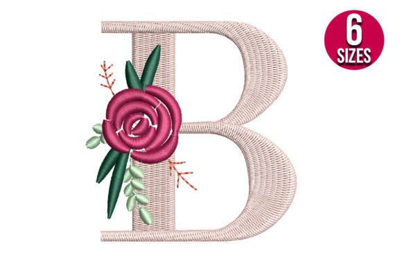 Floral Alphabet B Letter: A Festive Touch for Holiday Gifts