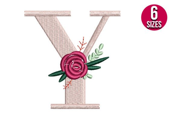 Floral Alphabet Y Letter: A Charming Embroidery Choice