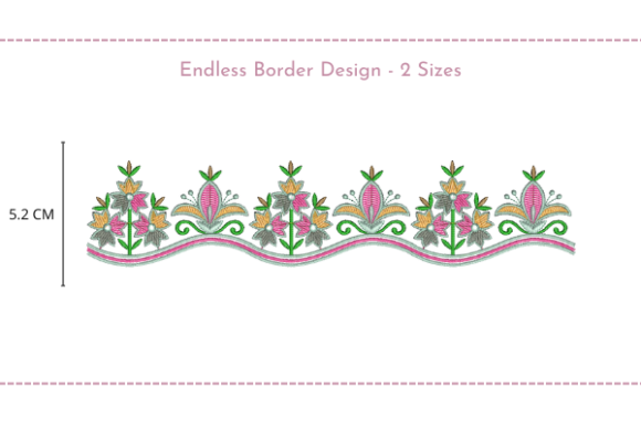 Floral Border Design: A Versatile Embroidery Choice