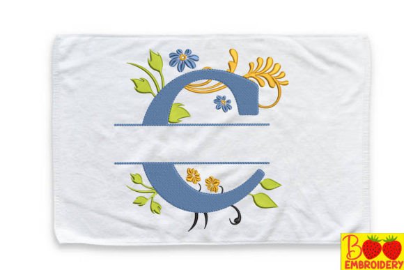 Floral Letter C: A Charming Addition to Your Embroidery Collection