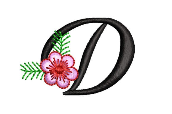 Floral Letter D: A Perfect Monogram for Your Boutique