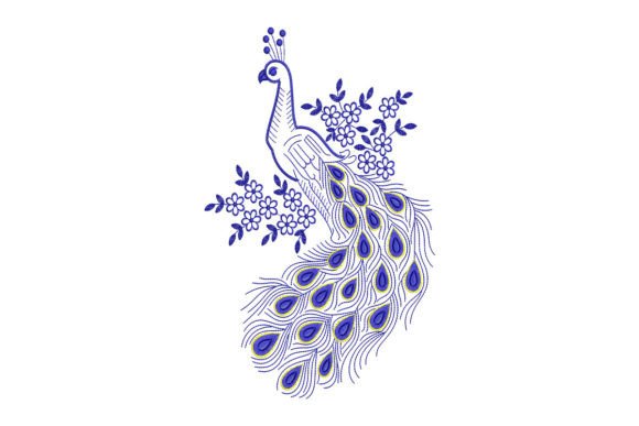 Floral Peacock: A Touch of Elegance for Your Creations