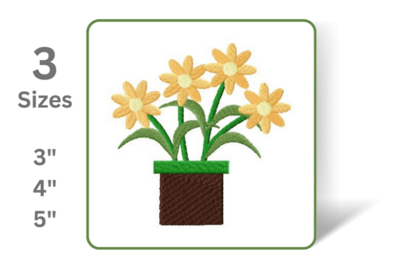 Flower Pot: A Versatile Embroidery Design for Etsy Sellers