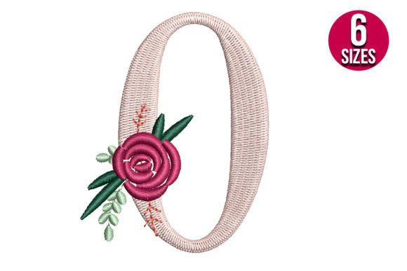 Stylish Floral Number 0 for Personalized Gifts