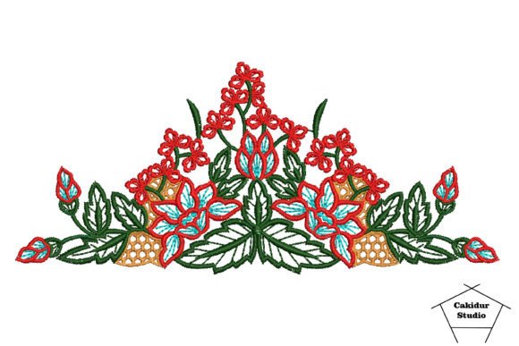 Trio Leaves Bush: A Versatile Floral Embroidery
